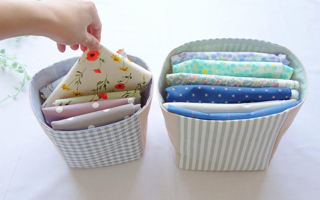 ハギレ活用 簡単に作れる布小物ボックスの作り方 縫いナビ